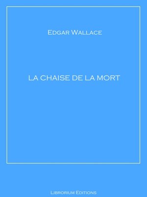 cover image of La Chaise de la Mort